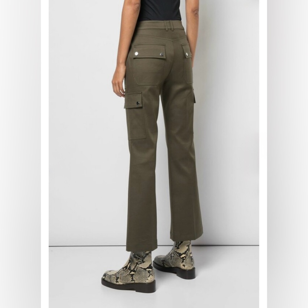 Michael Kors Collection - Spruce Cotton Crop Flare Cargo Pant - size 4 - NWT - Picture 3 of 16
